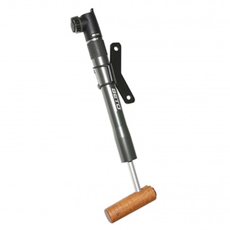 Pompe mini route beto tiwood colori titane usine poignee bois en t 8bars avec raccord vp-vs