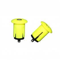 BOUCHON DE CINTRE P2R AVEC EXPANDEUR JAUNE FLUO (PAIRE) DIAM. INTER 18.2mm ET EXTER 25.2mm