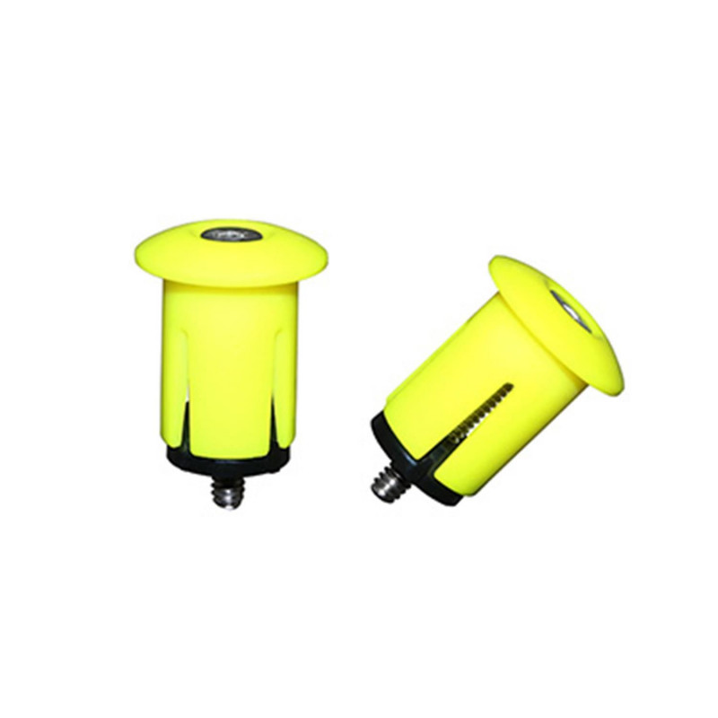 BOUCHON DE CINTRE P2R AVEC EXPANDEUR JAUNE FLUO (PAIRE) DIAM. INTER 18.2mm ET EXTER 25.2mm