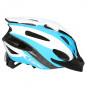 CASQUE VELO ENFANT JUNIOR GES APACHE BLEU-NOIR-BLANC TAILLE 47-53 AVEC VISIERE ET SYSTEM QUICK LOCK (VENDU EN BOITE)