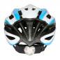 CASQUE VELO ENFANT JUNIOR GES APACHE BLEU-NOIR-BLANC TAILLE 47-53 AVEC VISIERE ET SYSTEM QUICK LOCK (VENDU EN BOITE)