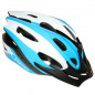 CASQUE VELO ENFANT JUNIOR GES APACHE BLEU-NOIR-BLANC TAILLE 47-53 AVEC VISIERE ET SYSTEM QUICK LOCK (VENDU EN BOITE)