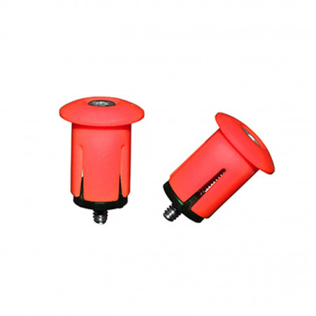 BOUCHON DE CINTRE P2R AVEC EXPANDEUR ROUGE FLUO (PAIRE) DIAM. INTER 18.2mm ET EXTER 25.2mm