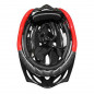 CASQUE VELO ADULTE GES VTT ROCKET ROUGE-NOIR-BLANC TAILLE 58-62 AVEC VISIERE ET SYSTEM QUICK LOCK (VENDU EN BOITE)