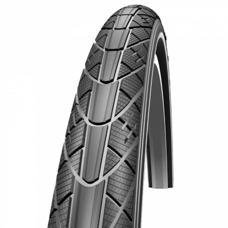 PNEU CITY 550 X 35A SCHWALBE-IMPACT HS166 NOIR-BRUN TR (22 x 1 3-8) (37-490)