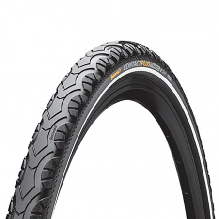 PNEU CITY-VTC-VTT 700 X 42 (29 x 1,60) CONTINENTAL CONTACT PLUS TRAVEL NOIR TR (42-622) RENFORT 5mm HOMOLOGUE VAE-E-BIKE