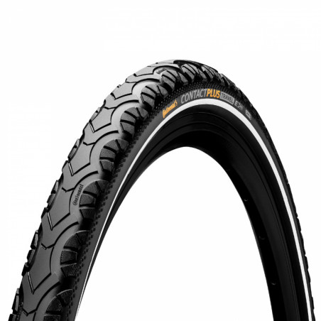 PNEU VTT 26 X 2.00 CONTINENTAL CONTACT PLUS TRAVEL NOIR TR (50-559) RENFORT 5mm HOMOLOGUE VAE-E-BIKE 25KM-H FLANC REFLEX