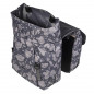 SACOCHE ARRIERE VELO DOUBLE BASIL IMPERMEABLE MAGNOLIA 35L BLACKBERRY FIXATION SANGLES SUR PORTE BAGAGE (43x28x30cm)