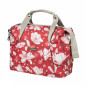 SAC VELO BASIL MAGNOLIA 18L POPPY ROUGE FIXATION RAPIDE HOOK-ON SUR PORTE BAGAGE AVANT-ARRIERE (29x16x41cm) AVEC HOUSSE