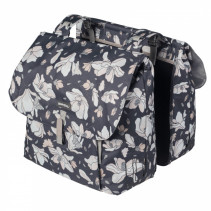 SACOCHE ARRIERE VELO DOUBLE BASIL WATERPROOF MAGNOLIA 35L PASTEL POWDERS FIXATION SANGLES SUR PORTE BAGAGE (43x28x30cm)