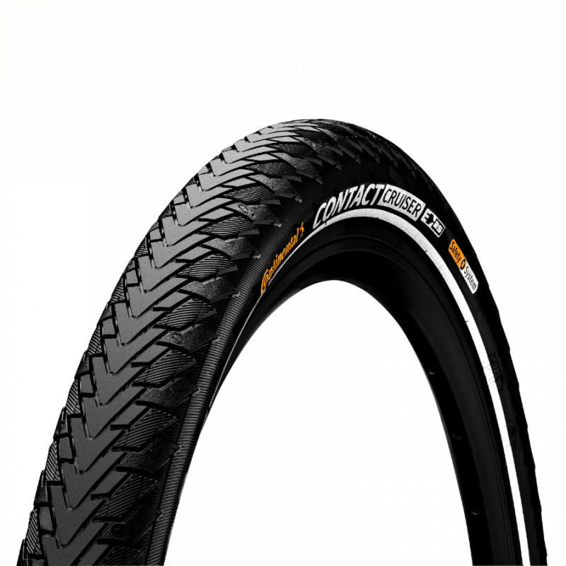 PNEU CITY-VTC-VTT 700 X 47 (29 x 1,75) CONTINENTAL CRUISE CONTACT REFLEX NOIR TR (47-622) (OFFRE SPECIALE) FLANC REFLEX