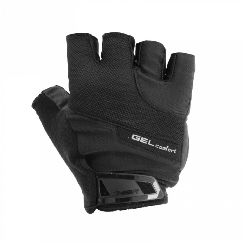 GANTS VELO COURT ADULTE CHIBA GEL CONFORT NOIR