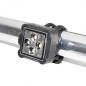 ECLAIRAGE VELO A PILE KIT SUR CINTRE-TIGE DE SELLE AXA NITELINE 44 AVEC 4 LEDS NOIR, AVEC PILES CR2032