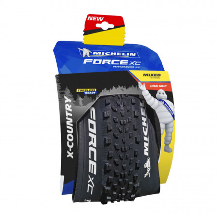 Pneu vtt 29 x 2.25 Michelin force xc performance tubeless et tubetype noir ts (57-622)