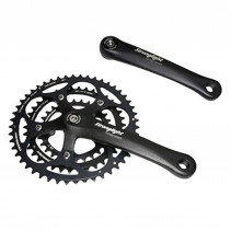 PEDALIER ROUTE STRONGLIGHT 9-10V. IMPACT NOIR 170mm 48-38-28 COMPATIBLE 8V. (AXE CARRE 115mm)