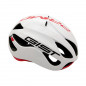 CASQUE VELO ADULTE GIST ROUTE PRIMO BLANC-ROUGE FULL IN-MOLD TAILLE 52-57 REGLAGE MOLETTE 250GRS