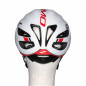 CASQUE VELO ADULTE GIST ROUTE PRIMO BLANC-ROUGE FULL IN-MOLD TAILLE 52-57 REGLAGE MOLETTE 250GRS