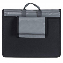 SACOCHE ARRIERE VELO LATERALE BASIL URBAN LOAD 17L GRIS-ORANGE 100% WATERPROOF - (31x15x29cm)
