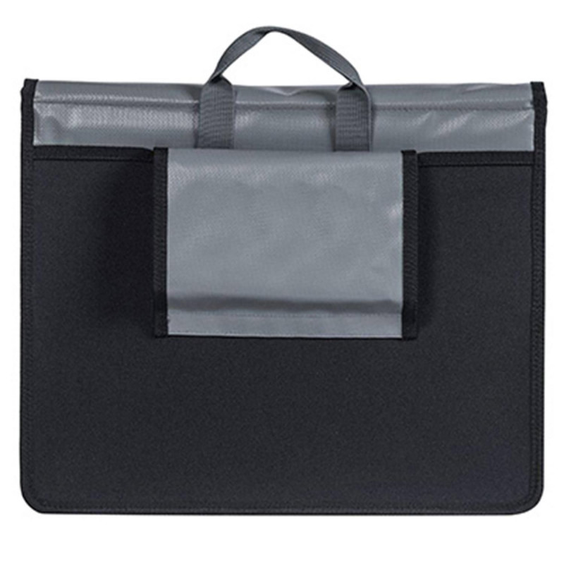 SACOCHE ARRIERE VELO LATERALE BASIL URBAN LOAD 17L GRIS-ORANGE 100% WATERPROOF - (31x15x29cm)