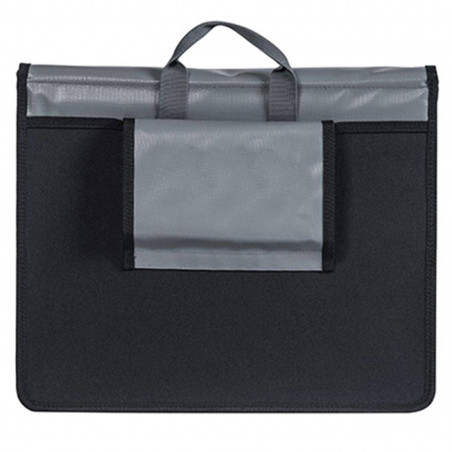 SACOCHE ARRIERE VELO LATERALE BASIL URBAN LOAD 17L GRIS-ORANGE 100% WATERPROOF - (31x15x29cm)