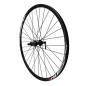 Roue route 700 pulse arriere disc centerlock moyeu bille noir 11-10v. pour cassette Shimano-Sram axe blocage 9-135mm (pour