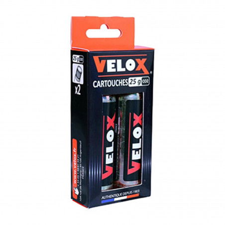 CARTOUCHE CO2 FILETE VELOX 25g (VENDU AU BLISTER DE 2)