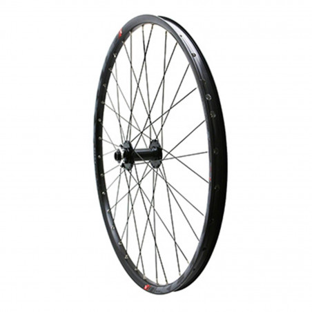 ROUE VTT 27.5" KLIXX BOOST ALL MOUNTAIN DISC 6TROUS AVANT NOIR A ROULEMENTS (TUBELESS ET TUBETYPE) 6 TROUS COMPATIBLE AXE