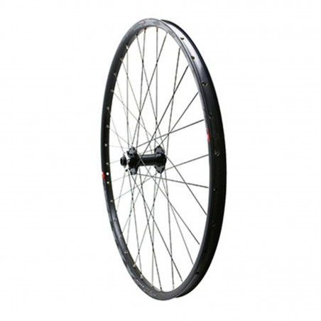 Roue vtt 29" klixx boost all mountain disc avant noir a roulements (compatible tubeless et tubetype) 6trous compatible axe