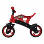 VELO DRAISIENNE 12" POLISPORT OFF ROAD ROUGE-NOIR