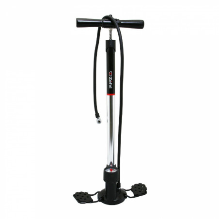POMPE A PIED ZEFAL HUSKY CORPS ALU GRIS MANOMETRE 16BAR ZTWIN VP-VS
