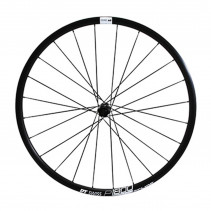Roue route 700 dt swiss p1800-23 performance spline disc centerlock axe 12-100mm avant noir a pneu 23-25mm (hauteur jante
