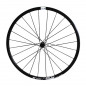 Roue route 700 dt swiss p1800-23 performance spline disc centerlock axe 12-100mm avant noir a pneu 23-25mm (hauteur jante