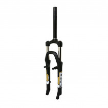 FOURCHE VTT 26 " ZOOM 565MLO A RESSORT NOIR REGLABLE DEB. 80MM PIVOT LISSE 240mm 1''1-8-28,6 EXTERIEUR COMPATIBLE V-BRAKE-DISC