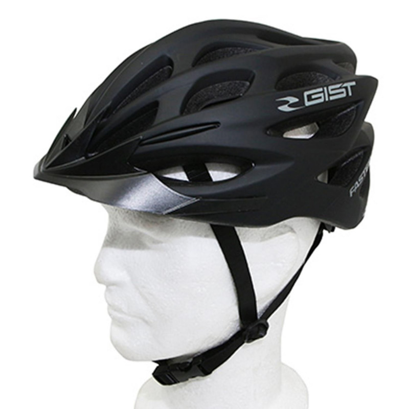 CASQUE VELO ADULTE GIST E-BIKE FASTER URBAN NOIR MAT IN-MOLD TAILLE 56-62 REGLAGE MOLETTE 240GRS