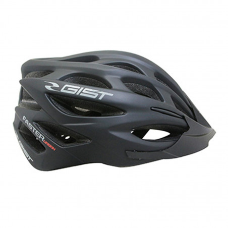 CASQUE VELO ADULTE GIST E-BIKE FASTER URBAN NOIR MAT IN-MOLD TAILLE 56-62 REGLAGE MOLETTE 240GRS