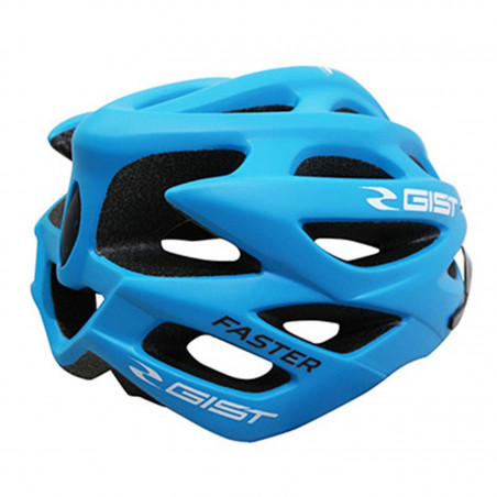 CASQUE VELO ADULTE GIST E-BIKE FASTER URBAN BLEU MAT IN-MOLD TAILLE 56-62 REGLAGE MOLETTE 240GRS