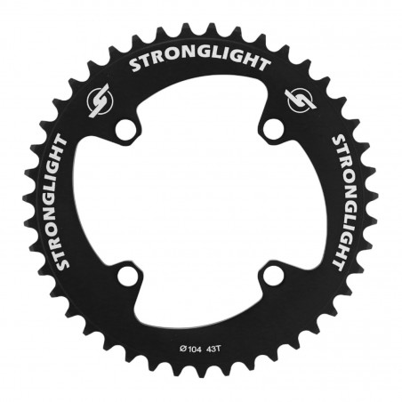 PLATEAU BMX 4BRA D.104 STRONGLIGHT 43DTS MONO NOIR (POUR CHAINE 1-2 x 3-32)