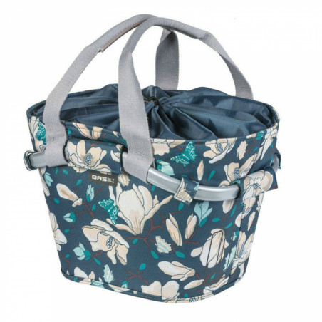 PANIER AVANT TOILE BASIL MAGNOLIA TEAL BLUE 15L (LIVRE SANS FIXATION- COMPATIBLE KLICKFIX )