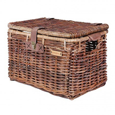 PANIER AVANT-ARRIERE BASIL DENTON L OSIER NATURE AVEC RABAT (45x32x32cm) (SANS FIXATION)