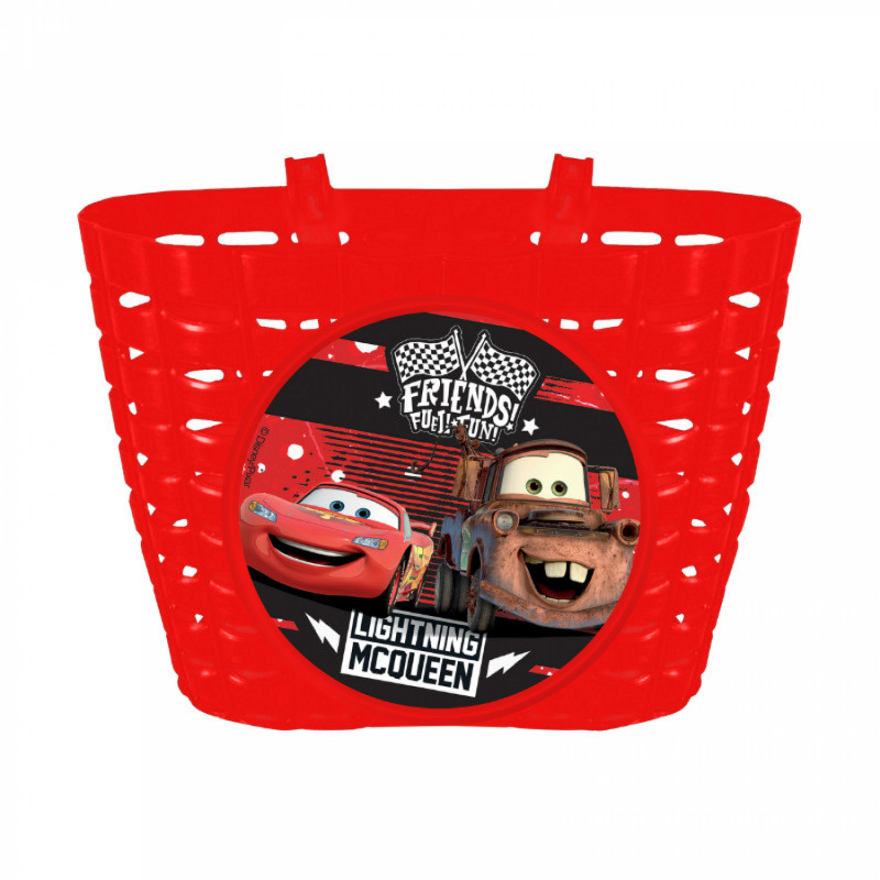 PANIER AVANT ENFANT DISNEY CARS ROUGE FIXATION PAR SANGLE SUR CINTRE