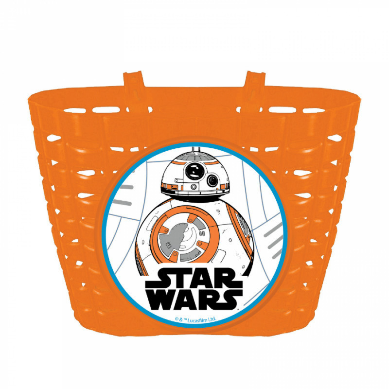 PANIER AVANT ENFANT DISNEY STARWARS ORANGE FIXATION PAR SANGLE SUR CINTRE
