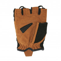 GANTS VELO COURT ADULTE CHIBA RETRO NOIR-MARRON L  (PAIRE) - QUALITE ALLEMANDE -