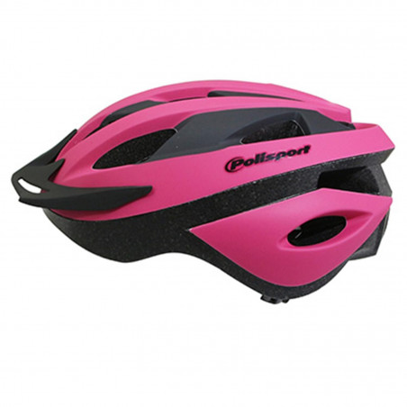 CASQUE VELO ROUTE-VTT POLISPORT SPORT RIDE ROSE TAILLE 58-62 AVEC VISIERE ET SYSTEM EASY DIAL (VENDU SUR CARTE)
