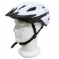 CASQUE VELO ROUTE-VTT POLISPORT SPORT RIDE BLANC TAILLE 58-62 AVEC VISIERE ET SYSTEM EASY DIAL (VENDU SUR CARTE)