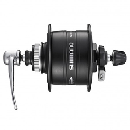 MOYEU VTT-VTC SHIMANO DH-3D37 POUR DYMANO MOYEU 6V-3W DISC CENTERLOCK NOIR 36T. AVANT