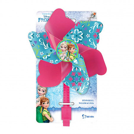MOULIN A VENT DISNEY FROZEN ROSE FIXATION CINTRE  (VENDU A L'UNITE)