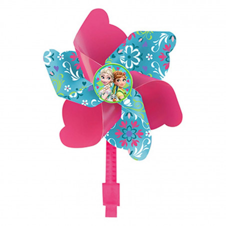 MOULIN A VENT DISNEY FROZEN ROSE FIXATION CINTRE  (VENDU A L'UNITE)