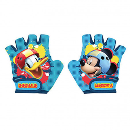 GANTS VELO COURT ENFANT DISNEY MICKEY-DONALD BLEU (PAIRE SOUS CARTE)