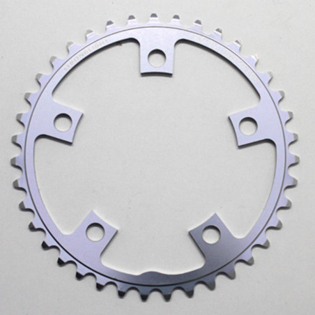PLATEAU ROUTE 5BRA D.110 STRONGLIGHT 39DTS INTERIEUR ARGENT ALU 7075 TYPE SHIMANO 9-10V.