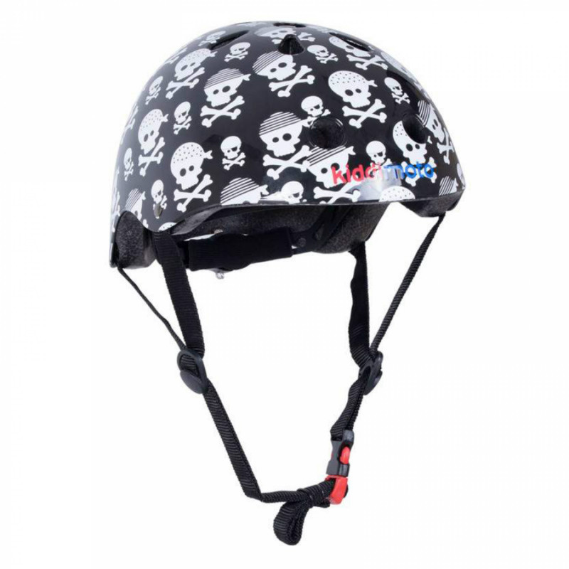 CASQUE VELO ENFANT KIDDIMOTO SKULLZ TETE DE MORT NOIR TAILLE 48-52 (VENDU SUR CARTE)